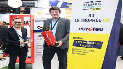 Image d'illustration de l'actualité Eurofeu remporte le TROPHÉE OR à EXPOPROTECTION 2022