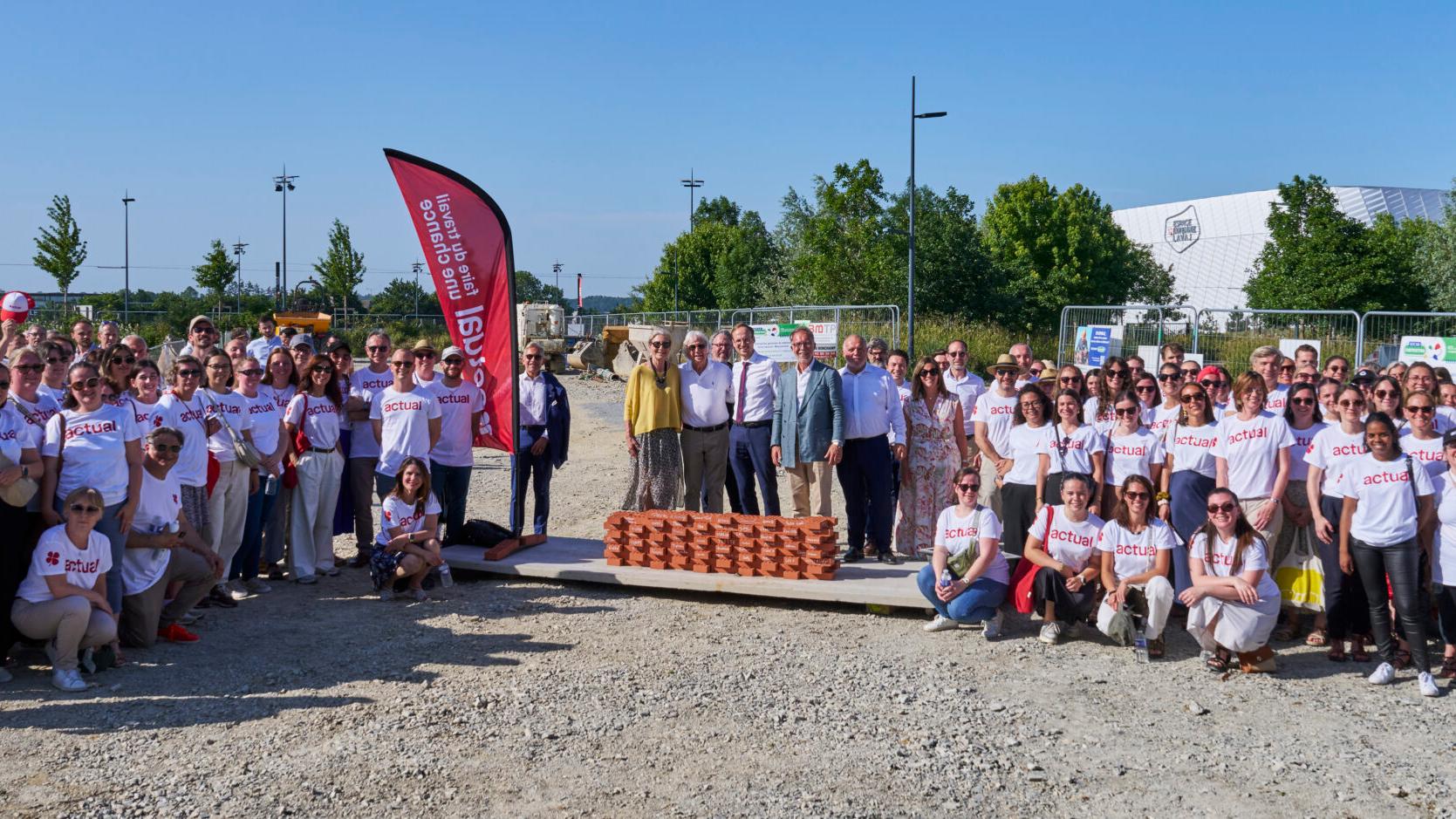 Image d'illustration de l'actualité Actual group donne le coup d’envoi du chantier de son nouveau siège social